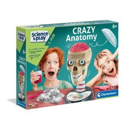 Clementoni 61520 Science&Play Crazy Anatomy Scientific Kit for Children-Ages 8 Years Plus, Multi coloured, 7 x 35 x 26