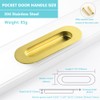 Sliding Pocket Door Hidden Handle, 304 Stainless Steel Pocket Door