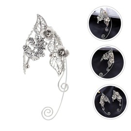 CALLARON Glittering Elf Clip On Earrings Stylish Earrings Accessories For Girls Stud Earrings Without Ear Hole Creative And Eye-catching Earrings For Special Occasion, Alloy Steel, No Gemstone
