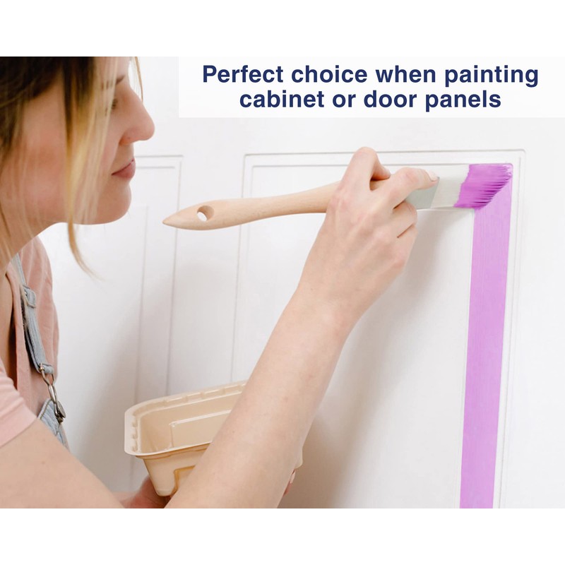 Zibra 5-Piece DIY Paint Brush Set with Detail and 2-inch