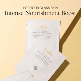 D’ALBA PIEDMONT Mascarilla Facial Hidratante de Trufa Blanca – White Truffle Nourishing Treatment Mask con Ácido Hialurónico y Centella Asiática, Masc