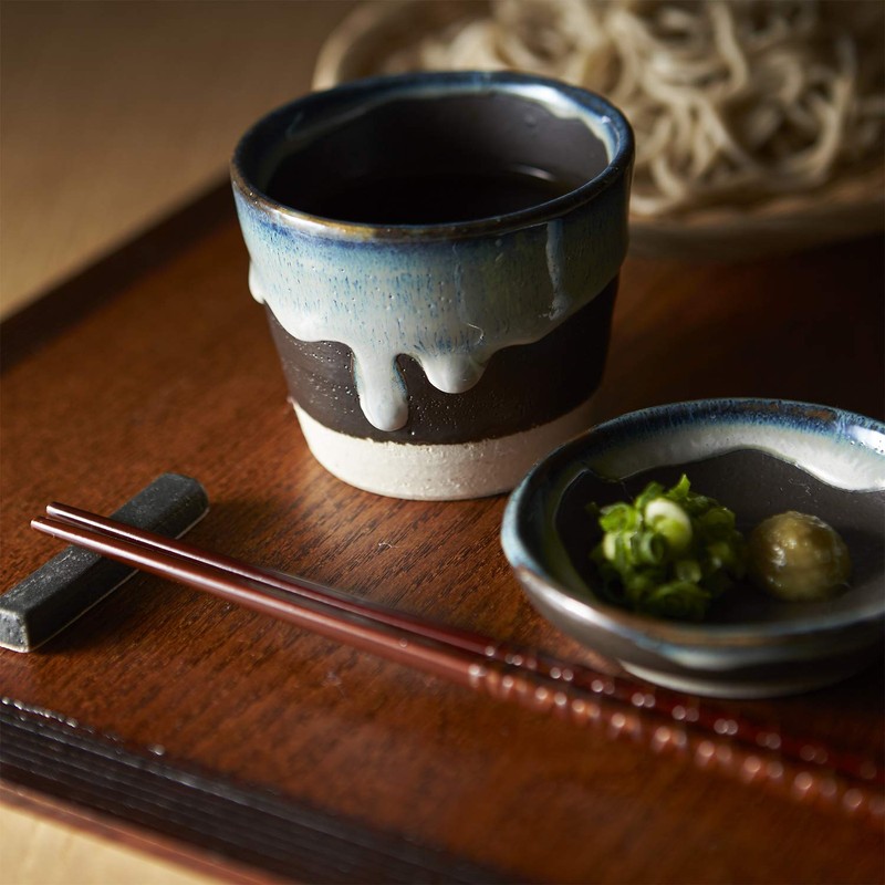 TAMAKI T-924327 Kyu Half Chopsticks Rest, Black, Diameter 2.2 x