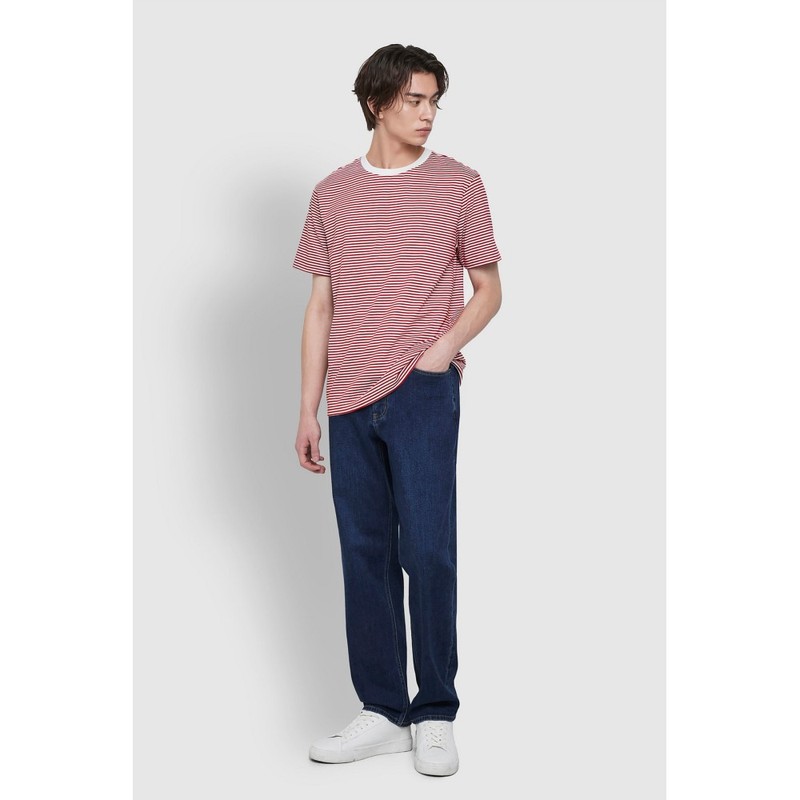 JAJU [JAJU/자주] 남 기모 스트레이트 데님 팬츠_다크 블루 [JAJU] Men's