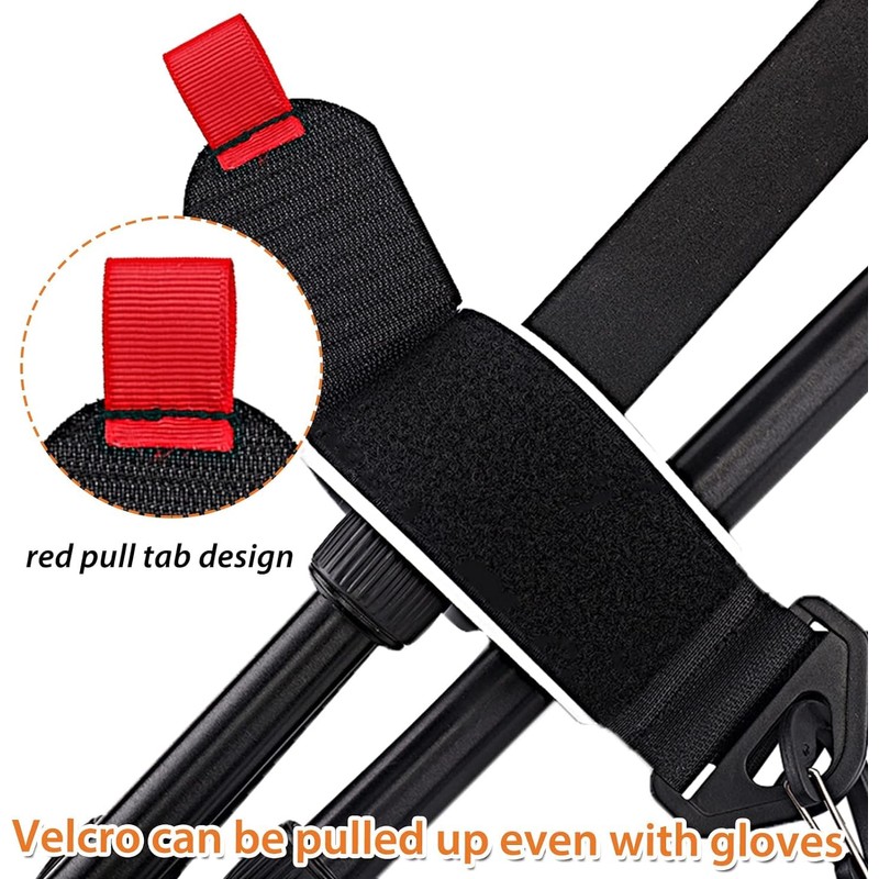ieron Ski Straps Adjustable Shoulder Carrier Ski Ties Handle Straps