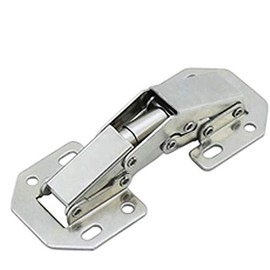 Cabinet Door Hinges, Tiberham 90 Degree No-Drilling Hole Furniture Surface Mount Folding Hinges, Heavy Duty Concealed Kitchen Cupboard Door Hinges (Pack of 10)