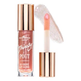 Labial Lip Gloss Thirsty Pout Hi-shine Italia Deluxe Brillo Color 02 Pixie