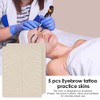 práctica microblading sin tinta, 5 piezas tatuaje cejas, látex microblading,
