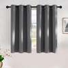 NICETOWN Grey Kitchen Blackout Short Curtain Panels for Bedroom, 45