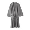 Men Kimono Waffle Dressing Gown Lightweight Summer Robes Loose Nightwear
