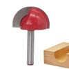 Saipor 4pcs 6mm Round Nose Cove Core Box Router Bit