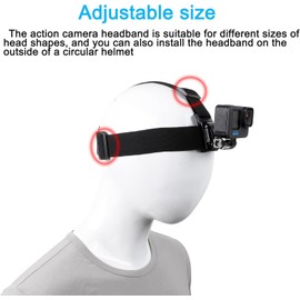 Roczential Head Backpack Mount Bundle Compatible with GoPro Hero 8 7 6 5 Black Session Hero 4 Black Silver Hero+ LCD 3+ 3 DJI Osmo Action Head Strap/Hat Quick Clip/Backpack Clip Mount