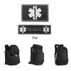 WZT 2 Pieces Paramedic Morale Tactical Patch with Backing Decorative