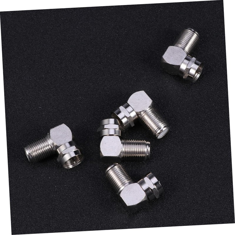TEHAUX 5Pc Male to Female Right Angle Connector Adapter for