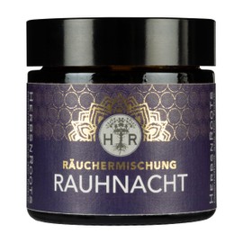 Rauhnacht Incense Mixture – Powerful Incense • Spiritual • Energetic Cleansing • 100% Natural • Similar: Palo Santo Incense Sticks, White Sage for Smoking • HerbsnRoots