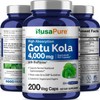 NusaPure Gotu Kola Capsules 20:1 Extract, 200 mg Equivalent to