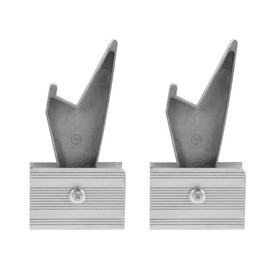 VOSAREA Telescopic Ladder Clamp Durable Aluminum Alloy Ladder Accessories with Secure Rung Lock System and Tooth Limit Buckle for Home DIY Projects - 1 Pair