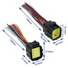 OTOTEC 1 Pair Waterproof 16 Pin Electric Car Plug Sealed