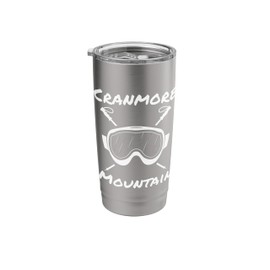 Cranmore Mountain New Hampshire Skiing Skis Goggles Stainless Steel Insulated Tumbler