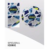 JAKO Iconic Play Ball, White/Navy/Neon Yellow, 5