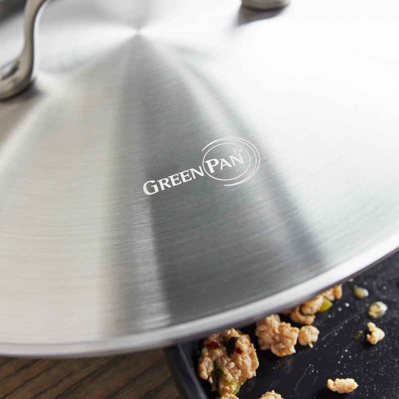 GreenPan Craft Noire 4.5QT Saute Pan with Lid and Helper