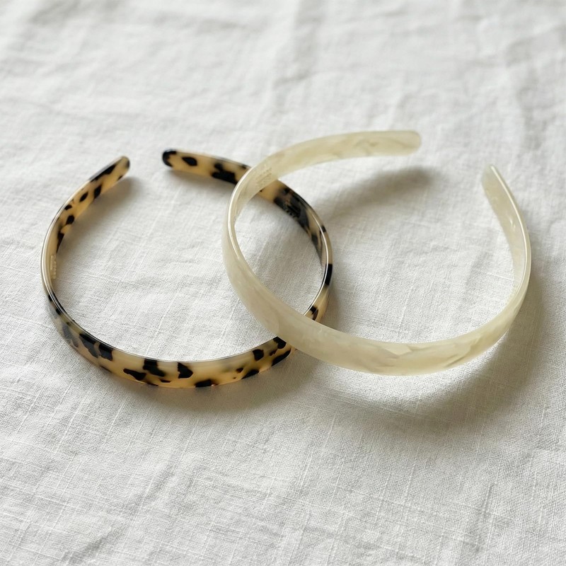 2 Pack Headbands for Women Tortoise Shell Hair Band Acetate