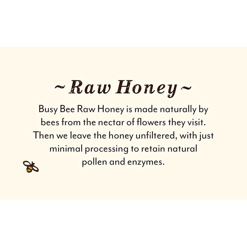 BUSY BEE Honey Bears, New York Raw Honey, 12 OZ