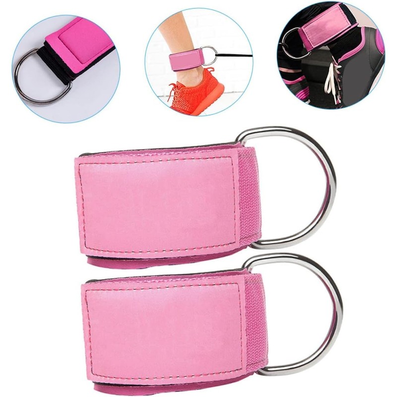 Ankle Strap for Cable Machines and Resistance Bands,1Pair Adjustable Ankle