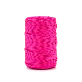 HONGDA Nylon Twine, 500 Feet #18 Braided Nylon Mason line String Perfect for Masonry Jobs and for The Layout of General Construction, Gardening, DIY Project, Fluorescent Pink