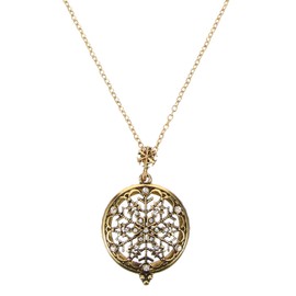 WRITWAA Vintage Necklace Long Necklace Magnifier Pendant Necklace Decorative Magnifier Glass Pendant Necklace