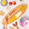 Totally Bamboo Surfboard Shaped Bamboo Wood Cutting Board and Charcuterie