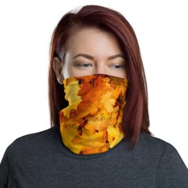 PBGoods Fall Leaves Neck Gaiter Face Mask Alternative Foliage Autumn Warmer NEW