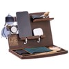 Wood Phone Docking Station Nightstand Organizer for Men Dad Son