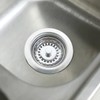 Qrity 73mm Kitchen Sink Strainer Plug, Strainer Waste Plug Stainless