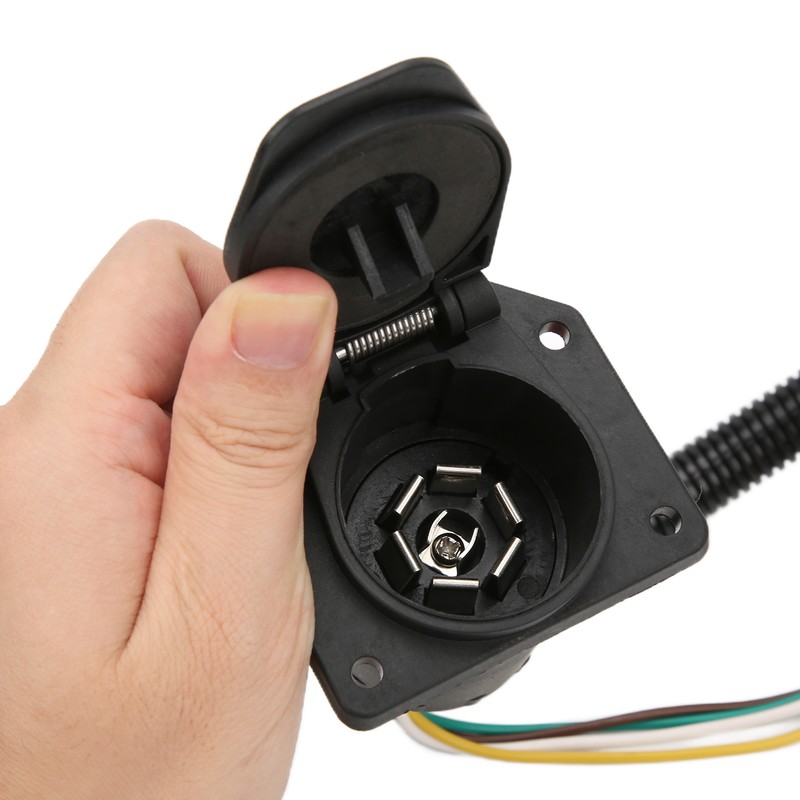 Trailer Wiring Adapter 4 Way to 7 Way Round Trailer