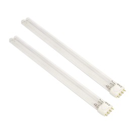 CNZ Bombilla de repuesto UVC de 36 W, base 2G11 para filtro de estanque de acuario, clarificador UV, paquete de 2