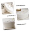 Ciieeo Cotton Rope Woven Storage Basket with Lid for Makeup