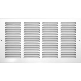 Rocky Mountain Goods Air Return Grille - Heavy duty steel with premium finish - Includes full installation kit - Louvered design - Paintable vent cover - Matte white - Consistent air flow (14" x 6")
