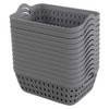 Dynko Plastic Storage Basket, Bathroom Basket, Household Basket, Grey, Pack