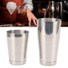 304 Stainless Steel Cocktail Shaker 2 Section Bartending Mixer Bar