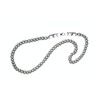 Pure Ge (germanium) attached titanium curb necklace