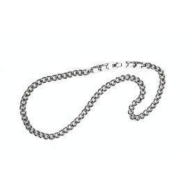 Pure Ge (germanium) attached titanium curb necklace