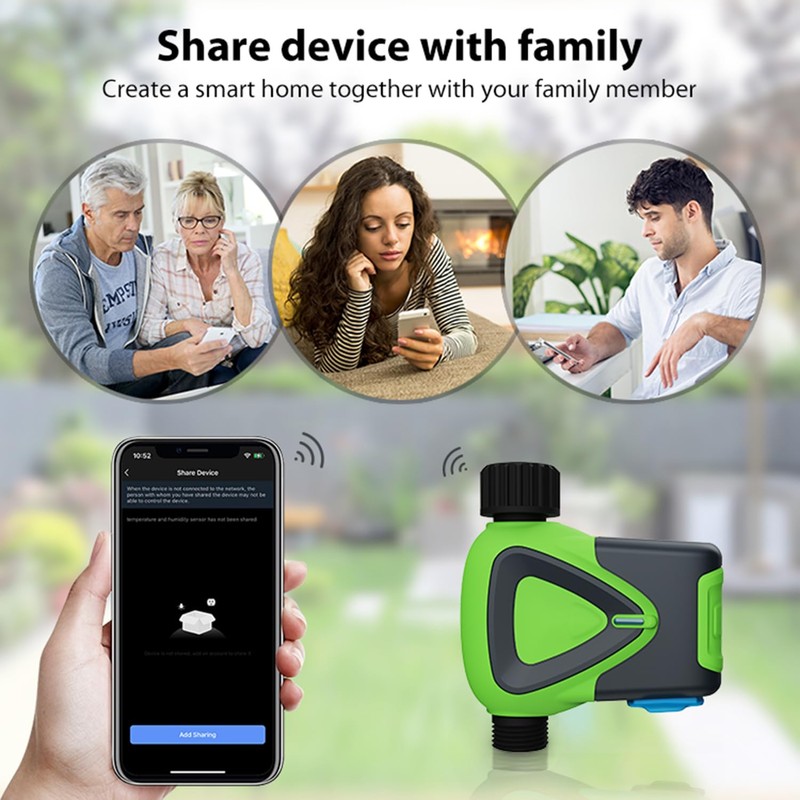 WiFi Sprinkler Timer: Smart Water Hose Timer with Rain Delay,