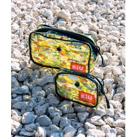 KiU Clear Pouch, PVC Pouch, Cosmetic Pouch, Sea Outdoors, Festivals, PVC Pouch, L, Men's, Women's, Dinosaur K339-211