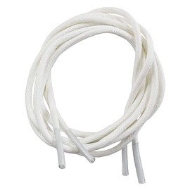 Fifty Storms 50 Storm Shoelaces, Laces, Waxing, Business Shoes, Leather Shoelaces 23.6 inches (60, 70, 80, 90, 120 cm), Set of 2, white