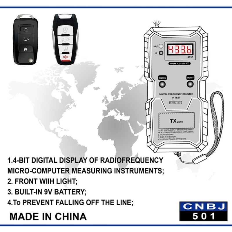 Mulcort IR Infrared Frequency Tester Wireless remote control frequency tester