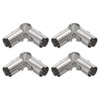 uxcell 90 Degree Structural Pipe Connector 4pcs Chain Link Fence