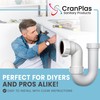 CranPlas | P Trap 40MM | Sink Waste Trap |