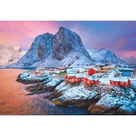 Clementoni Rompecabezas Villa Hamnoy Noruega 500 Pz Clementoni Lofoten