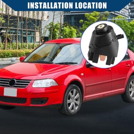 Hihaha 6N0905865 Ignition Starter Switch for Volkswagen EuroVan 1993-2003 / Inner Accessories Trim Ring Protector Stickers / 1Pc