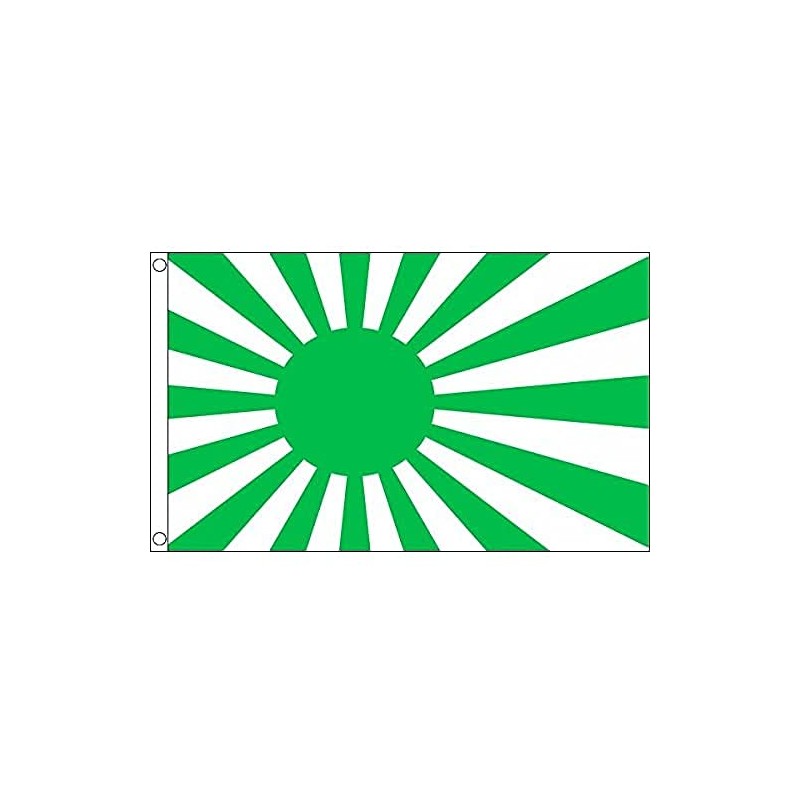 AZ FLAG JAPAN RISING SUN GREEN FLAG 3' x 5'